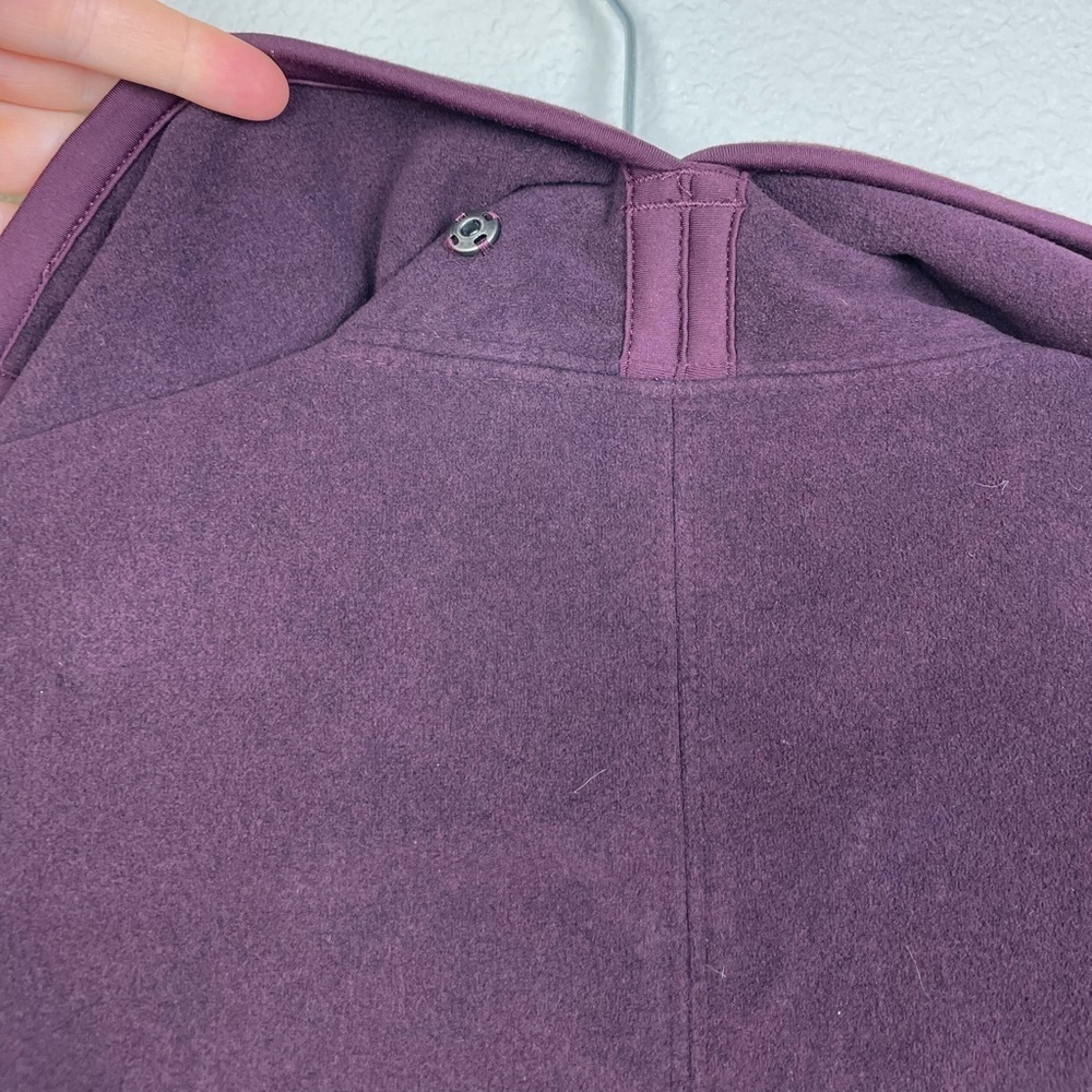 Lululemon Women's 10 Presence Of Mind Jacket Bordeaux Drama Drape Fleece Lined - Picture 13 of 16